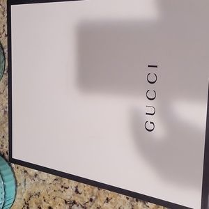 Size 12 GUCCI BOX, WITH TWO GUCCI 🎒